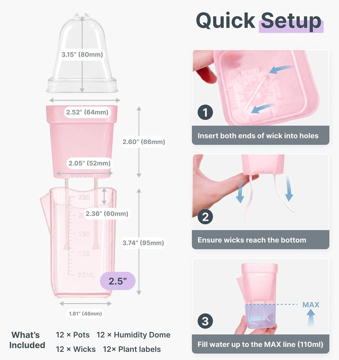 Self-Watering Seed Starter Kit Kalsten