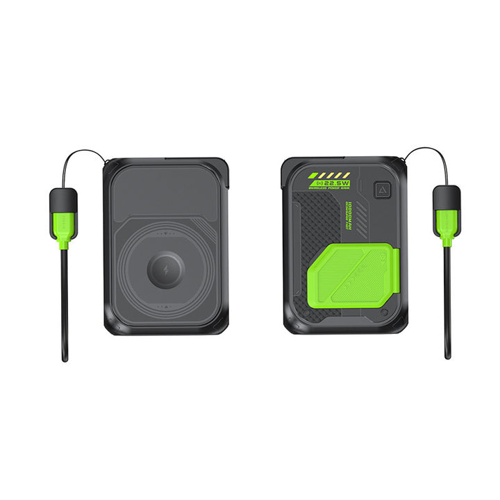 Portable power bank with innovative fast charging function and wireless charging option Kalsten
