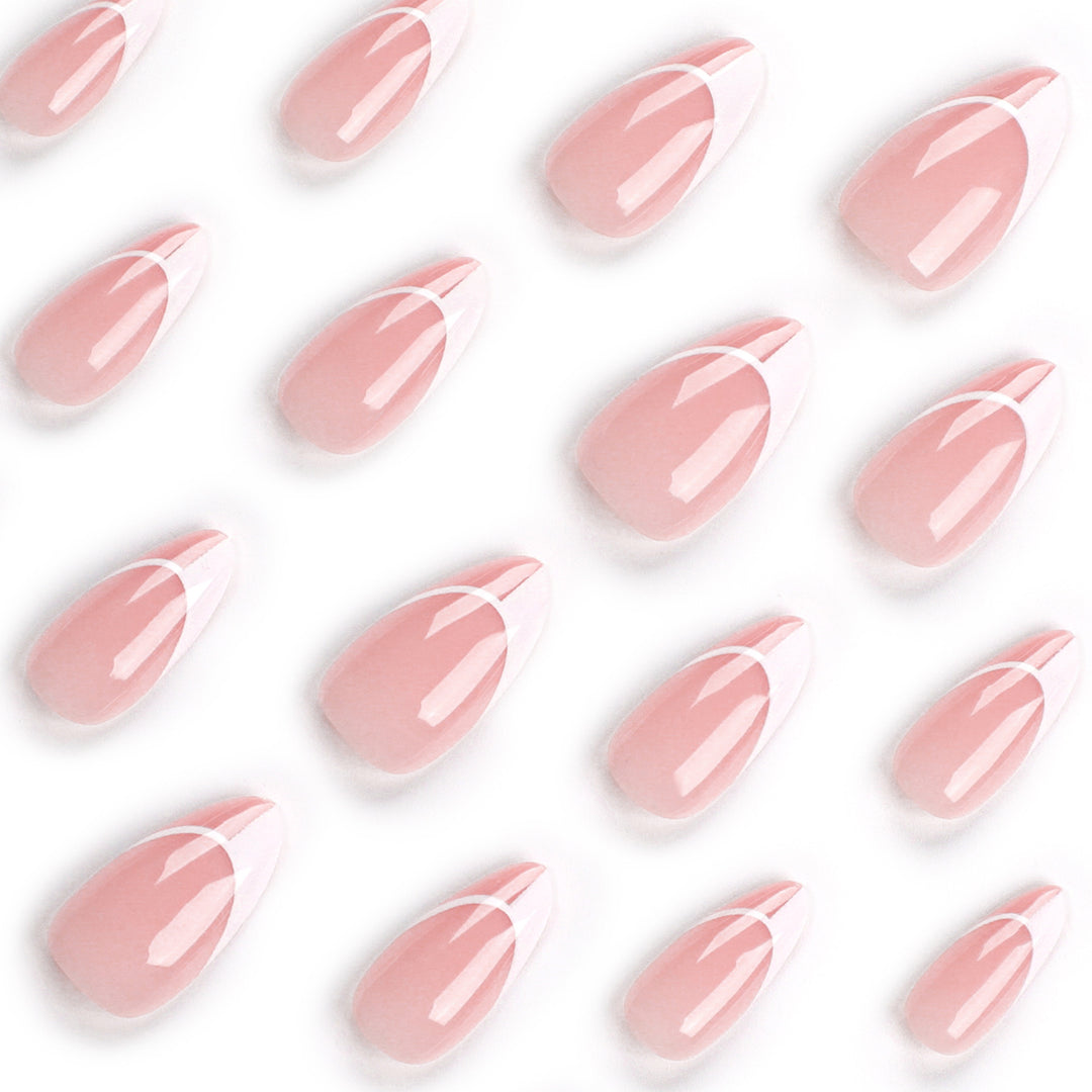 Artistic French-Tip Artificial Nails Kalsten
