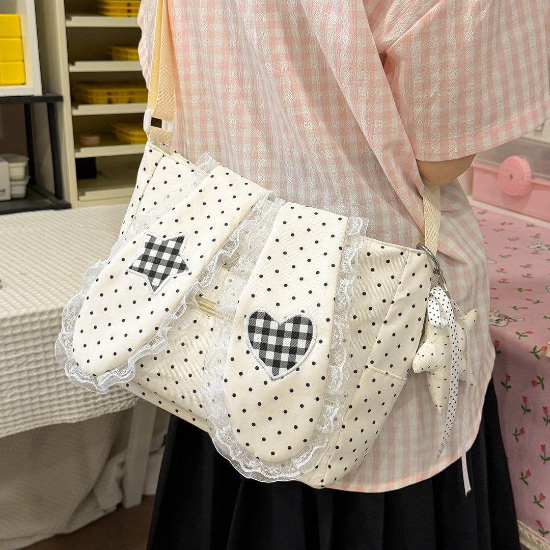 Playful Polka Dot Crossbody Bag