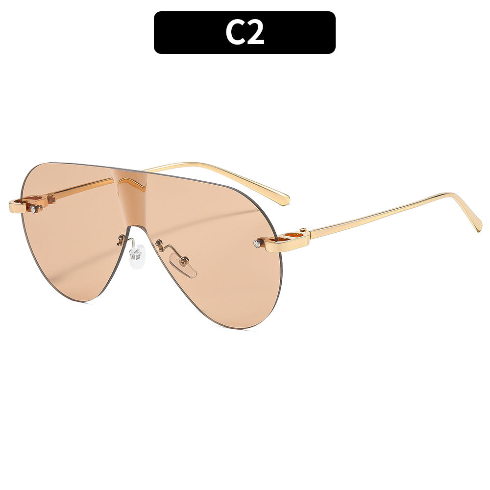 High-Performance Oversized Aviator Sunglasses