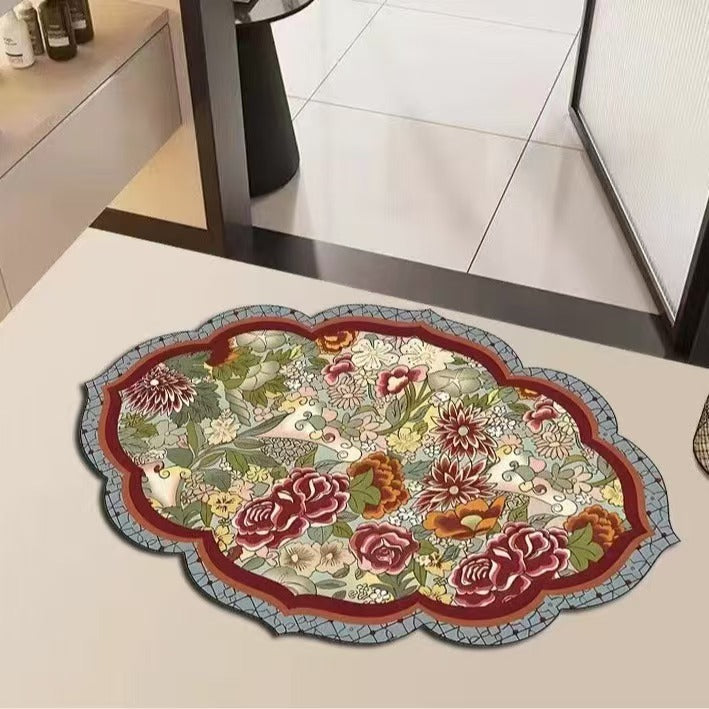 Floral Pattern Area Rug