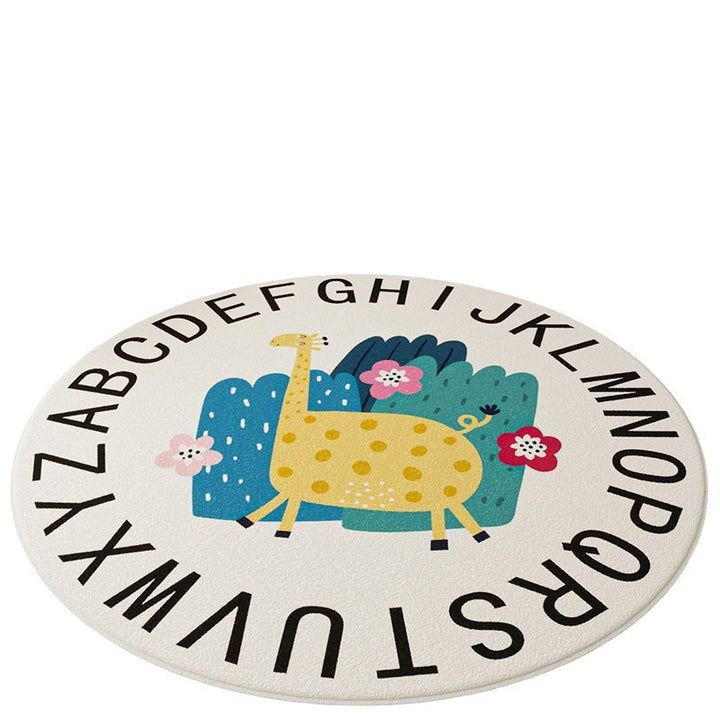 Playful Inspirational Round Area Rug Kalsten