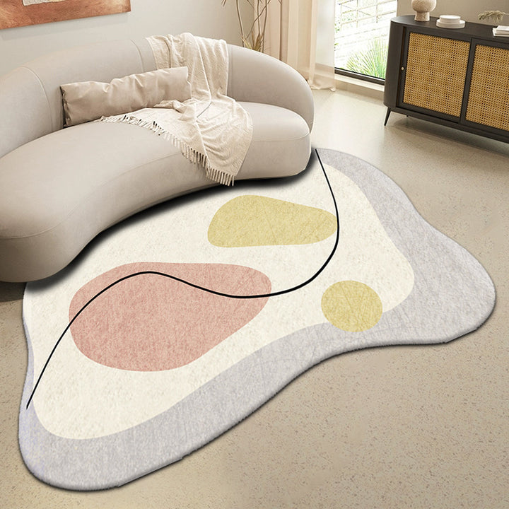 Abstract Wave Design Area Rug