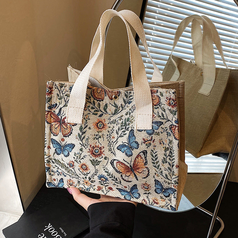 Eco-Friendly Butterfly Print Tote Bag