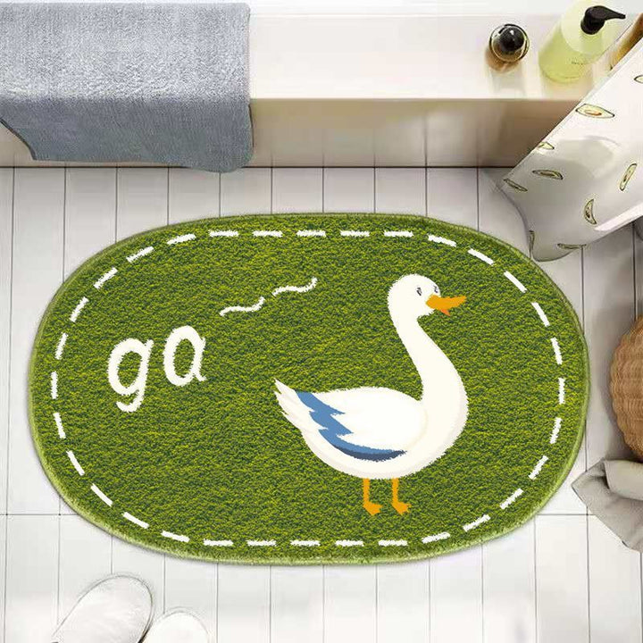 Plush Bathroom Quote Mat