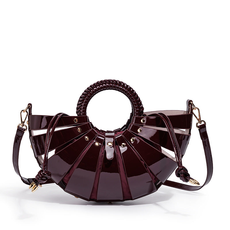 Elegant Fan-Shaped Handbag Kalsten