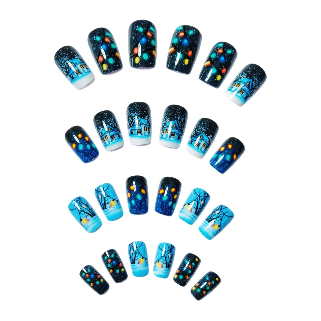 Winter Art Nails with Festive Snow Motif Kalsten