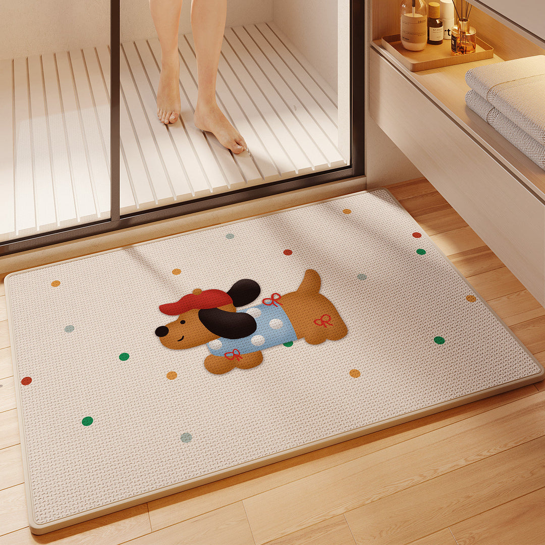 Fun Cartoon Themed Bath Mat Kalsten