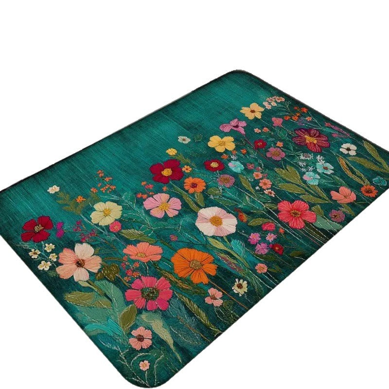 Floral Patterned Welcome Mat Kalsten