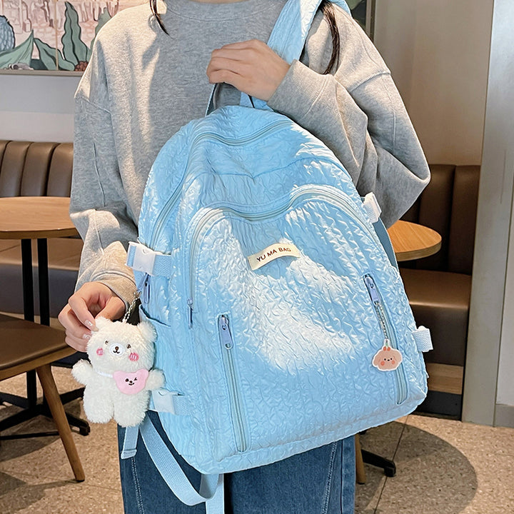 Textured Multi-Compartment Backpack Kalsten