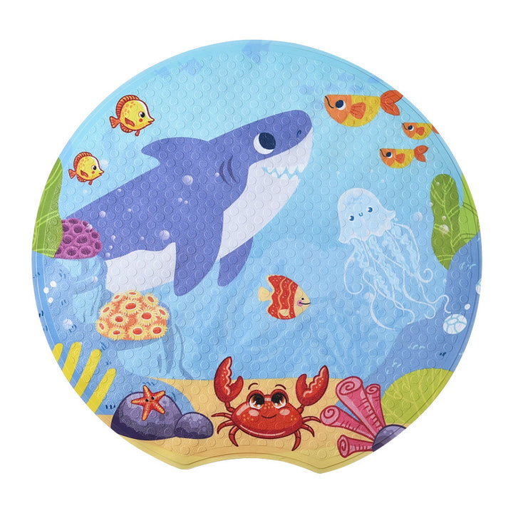 Cartoon Ocean-Themed Bath Mat Kalsten