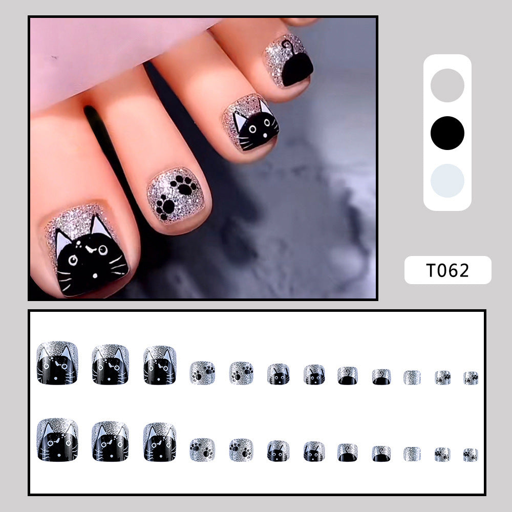 Nail art with cat motif Kalsten