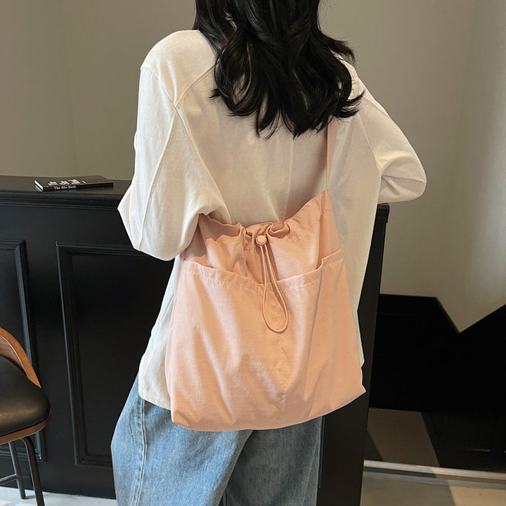 Drawstring Closure Utility Shoulder Bag