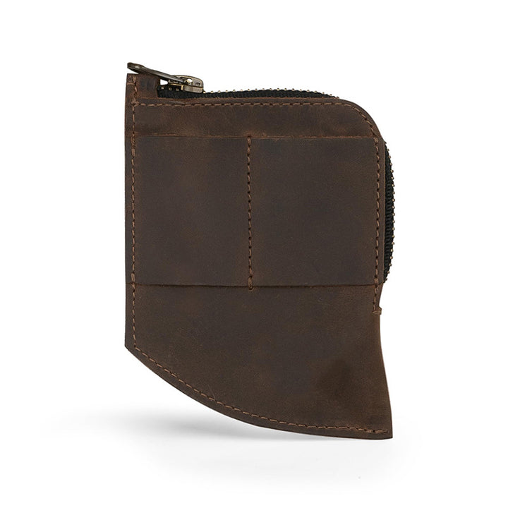 Compact Zippered Leather Cardholder Wallet Kalsten