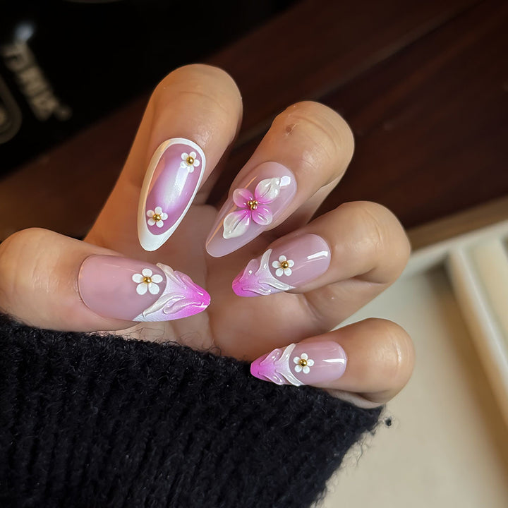 Floral Design Press-On Nail Kit Kalsten