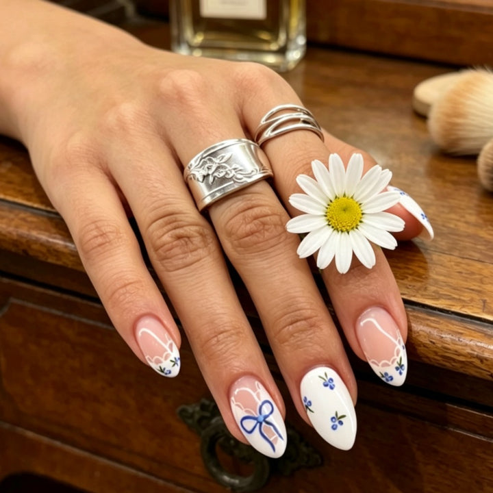 Chic Almond-Shaped Press-On Nail Set Kalsten