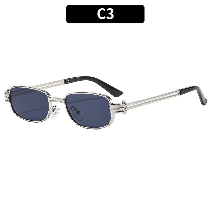 Upscale Rectangular Frame Sunglasses