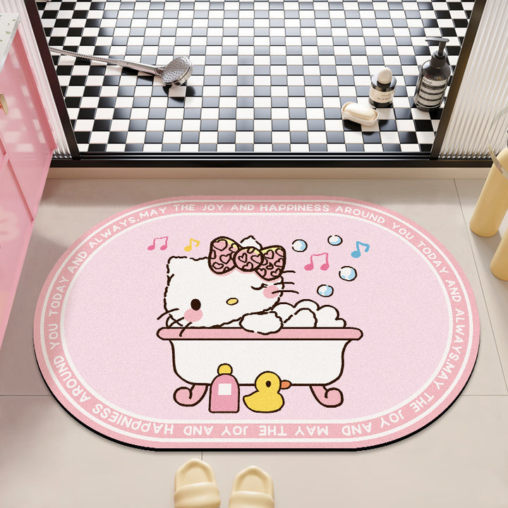 Hello Kitty Plush Bath Mat for Bathrooms