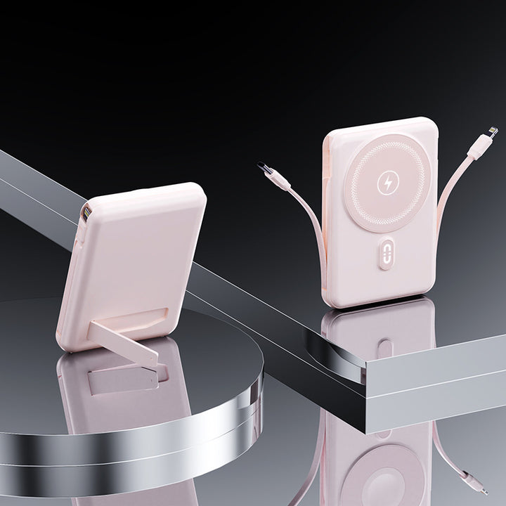 Portable power bank with integrated holder and fast charging function Kalsten