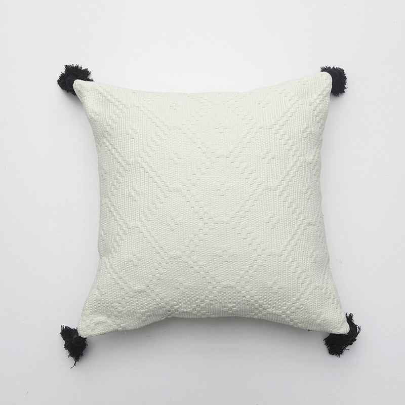 Textured Woven Decorative Pillow