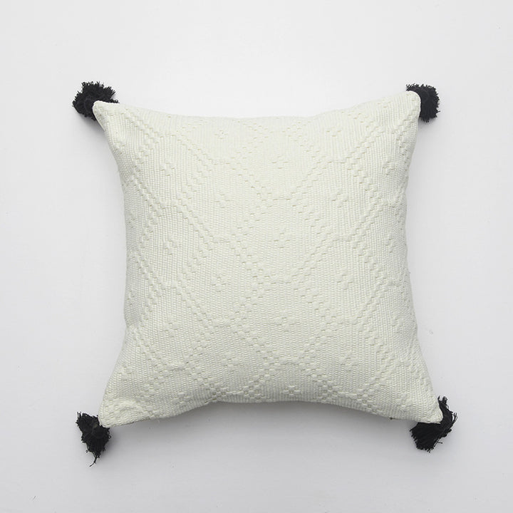 Textured Woven Decorative Pillow