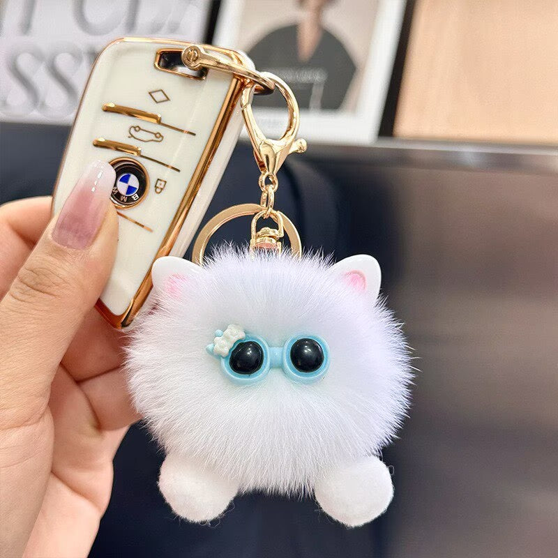 Furry Cat Plush Keychain Kalsten