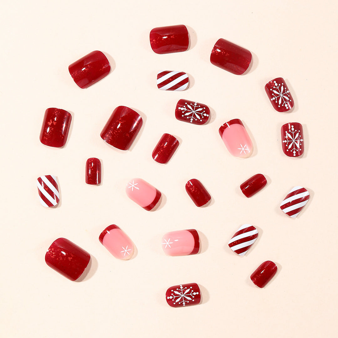 Festive Seasonal Acrylic Nail Art Extensions Kalsten