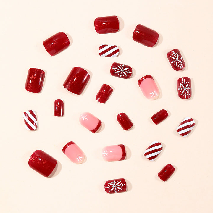 Festive Seasonal Acrylic Nail Art Extensions Kalsten