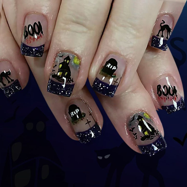 Artistic Halloween Themed Nail Art Kalsten