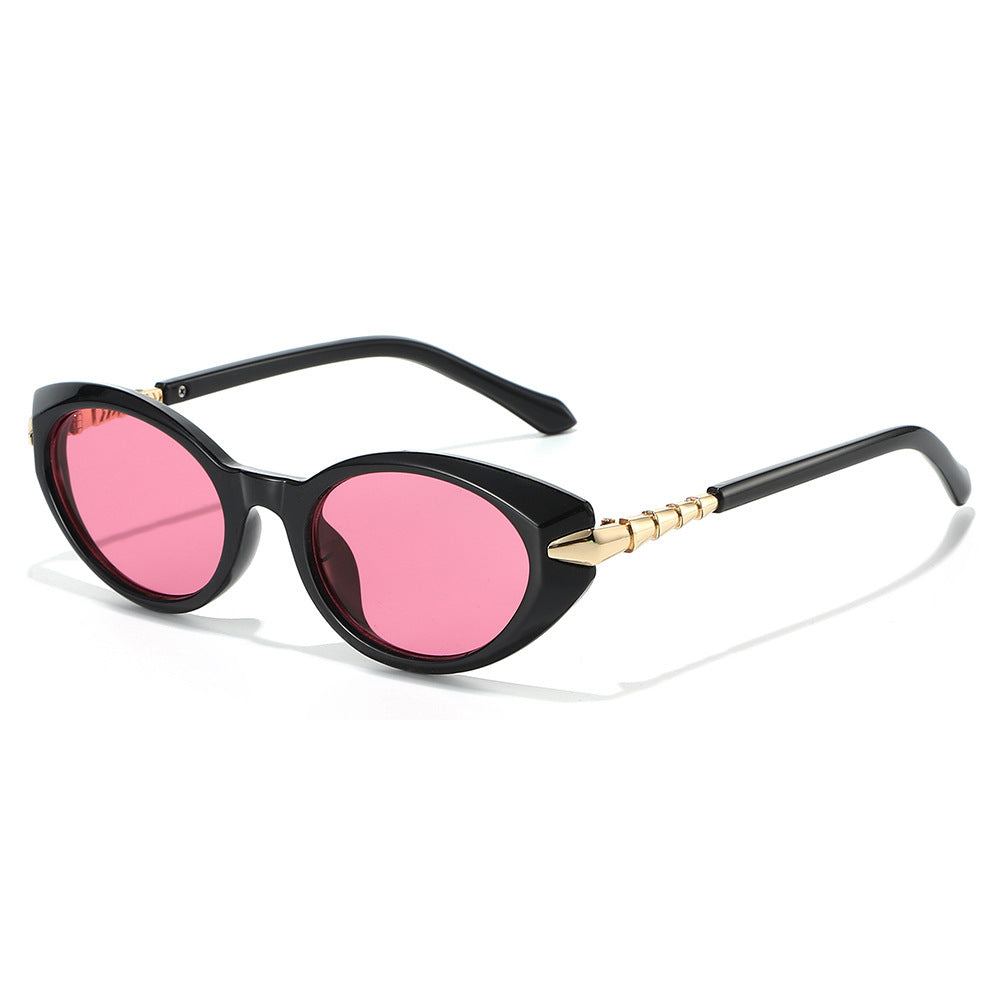 Designer Cat-Eye Sunglasses with Gold Accents Kalsten