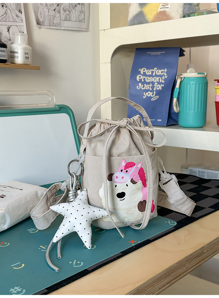 Playful Illustrated Crossbody Bag