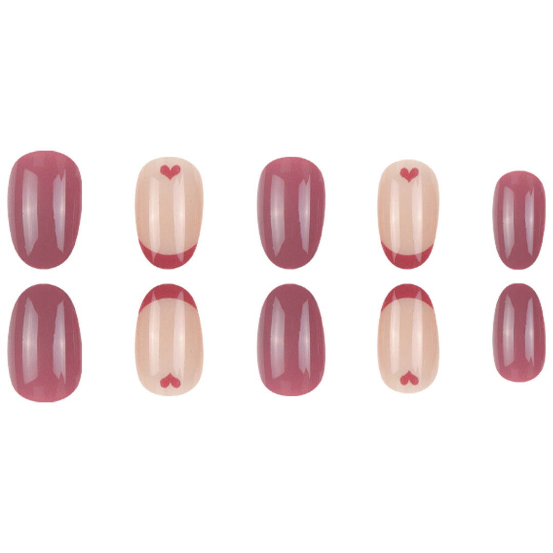 Creative Heart-Design Press-On Nails Kalsten