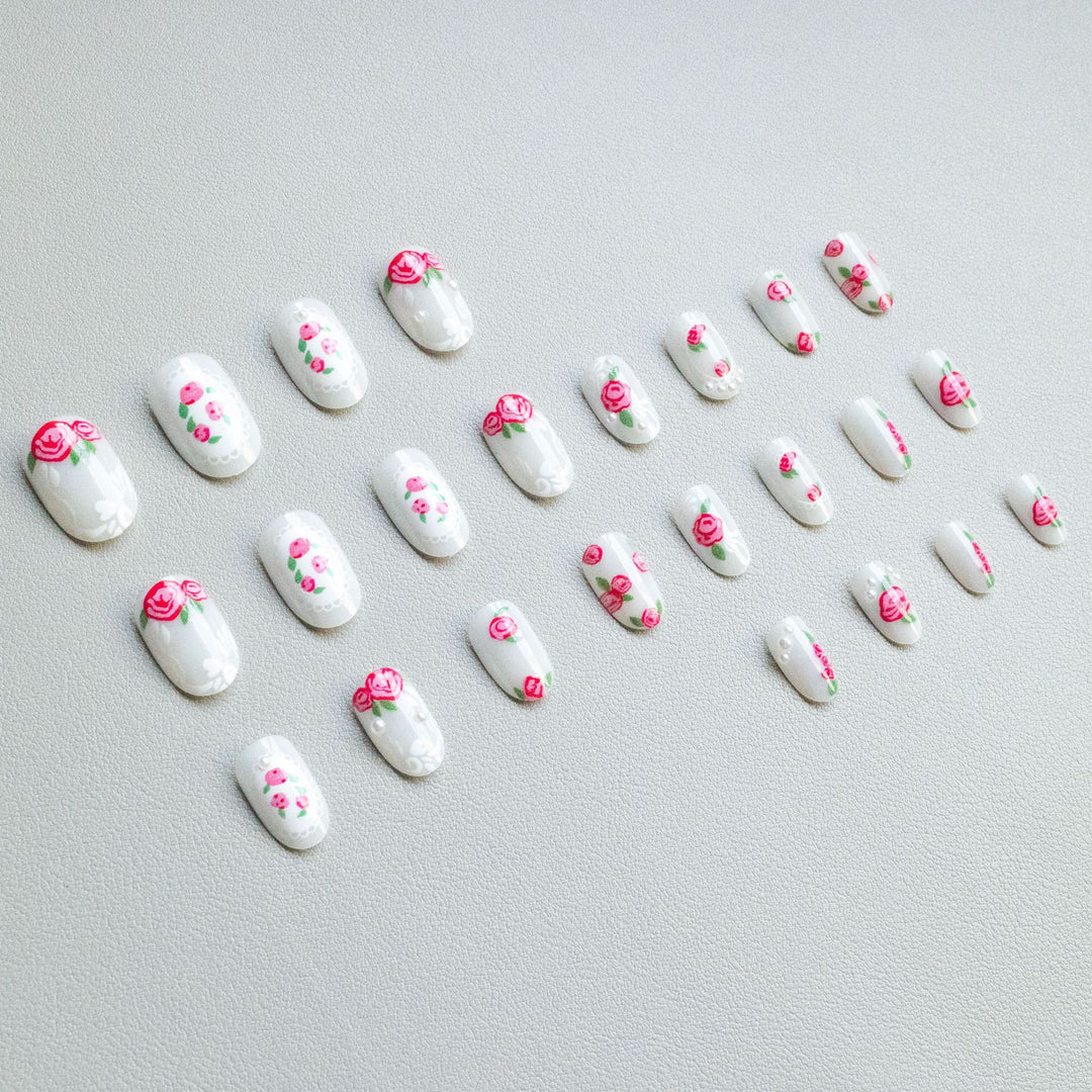 Floral Lace Design Nail Art Kit