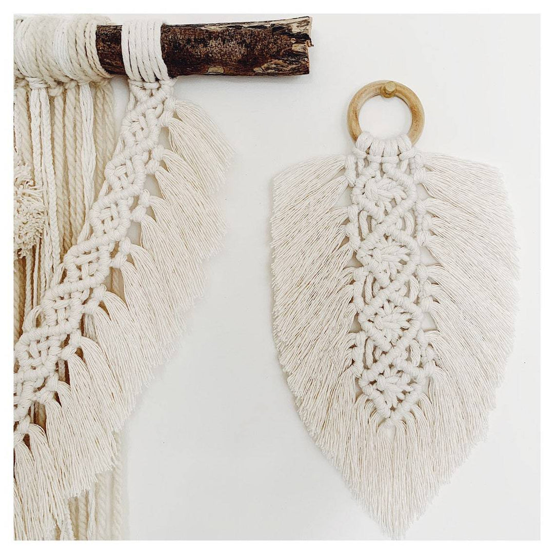 Leaf Shaped Macrame Wall Decor Kalsten