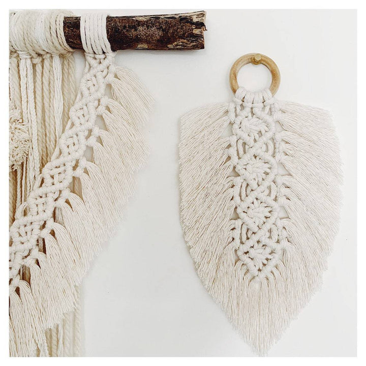 Leaf Shaped Macrame Wall Decor Kalsten