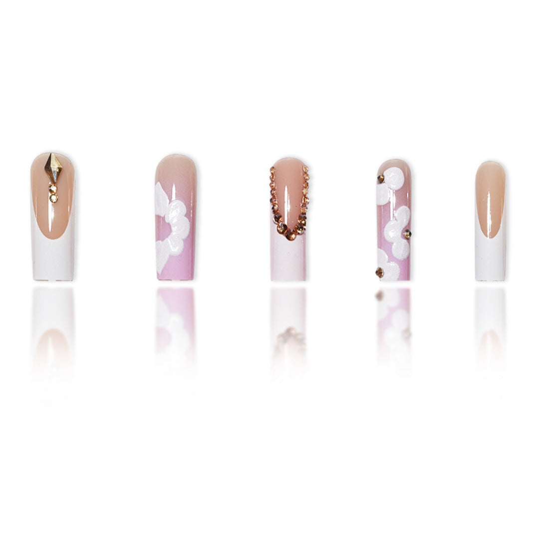 Extravagant Floral Press-On Nail Extensions Kalsten