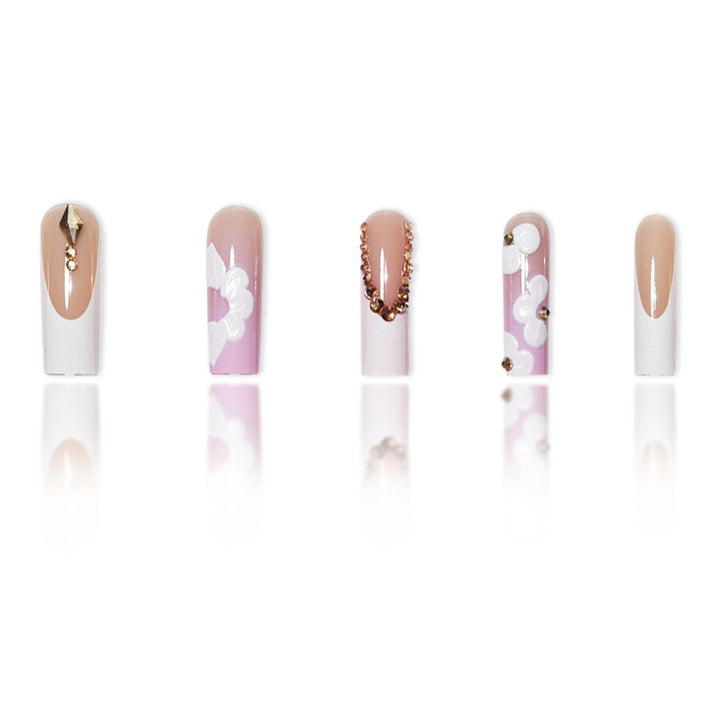 Extravagant Floral Press-On Nail Extensions Kalsten