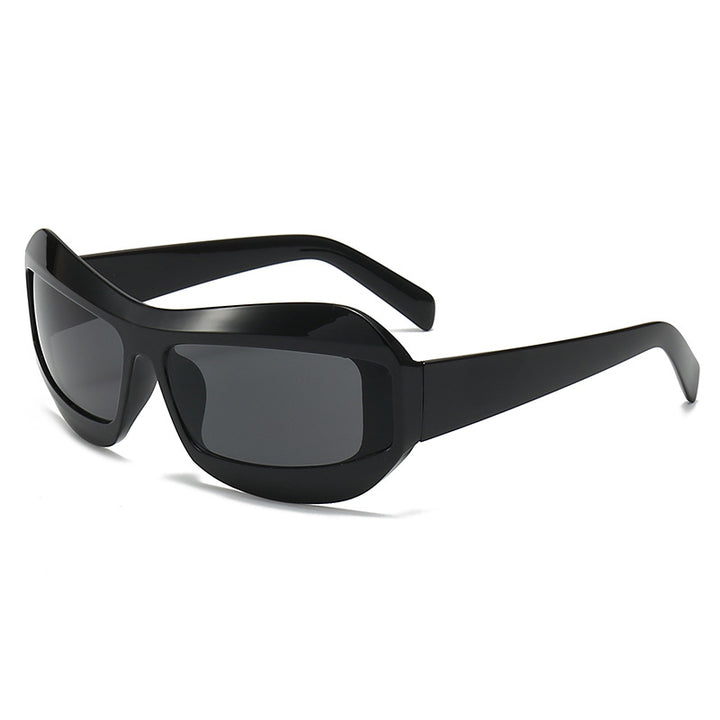 Modern Design Stylish Oversized Shield Sunglasses