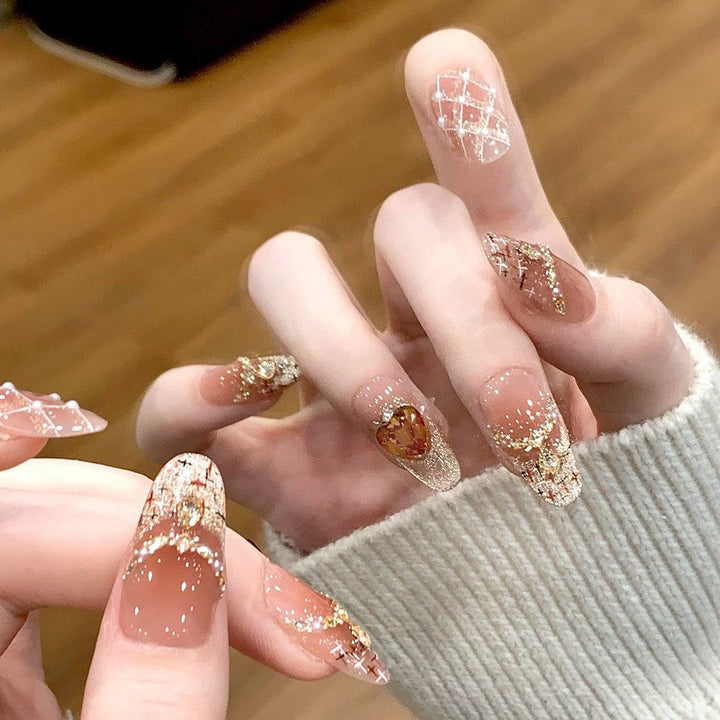 Artistic Decorative Press-On Nail Set Kalsten