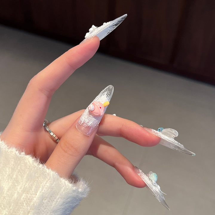 Creative 3D Themed Press-On Nail Art Kalsten