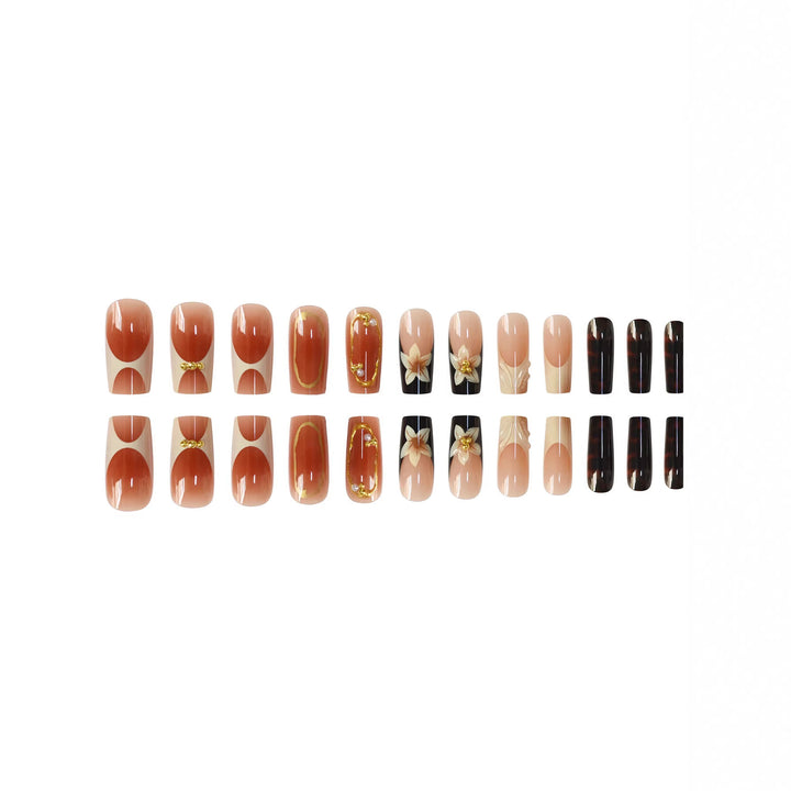 Decorative Patterned Press-On Nail Extensions Kalsten