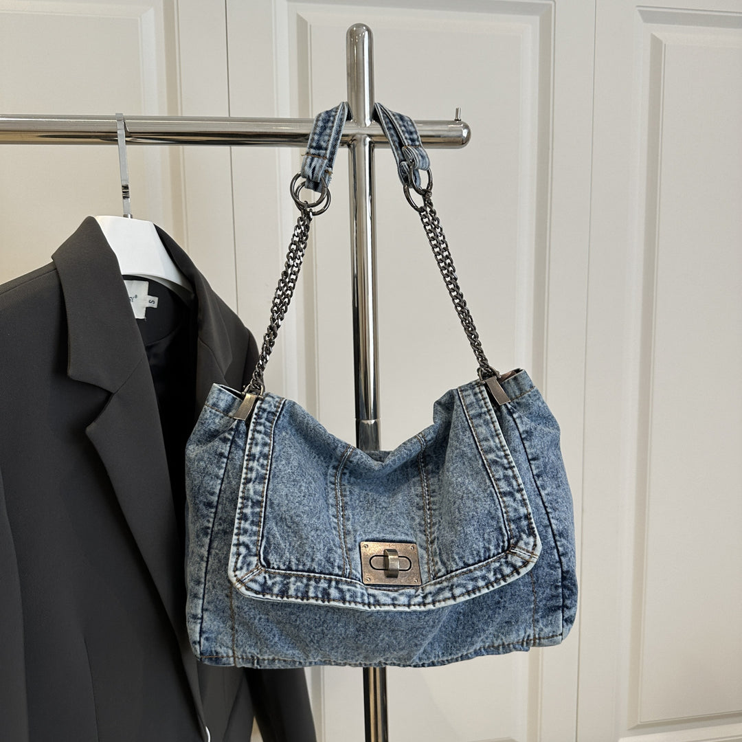 Chic Denim Satchel
