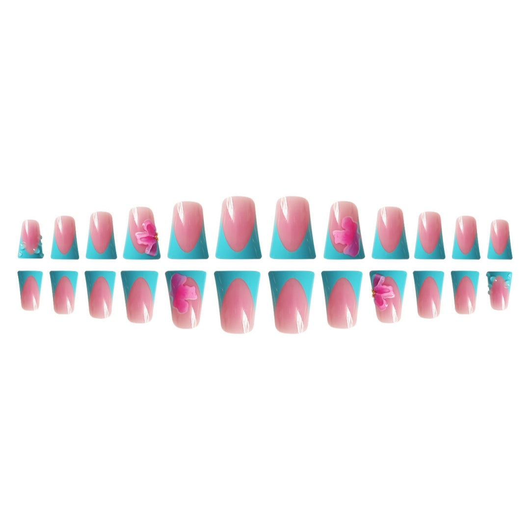 Artistic French Tip Nail Enhancements Kalsten