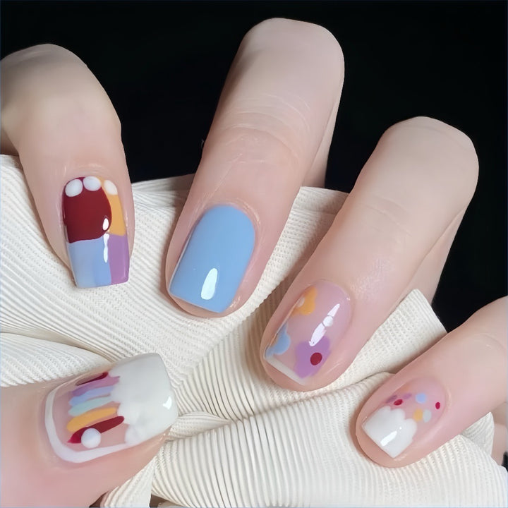 Creative Nail Art Set with Colorful Designs Kalsten