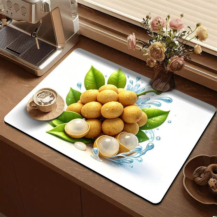 Lemon-Themed Decorative Kitchen Mat Kalsten