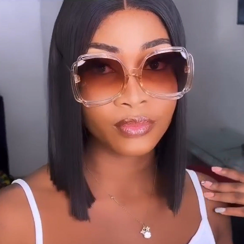 Women's oversized sunglasses in stylish retro design Kalsten