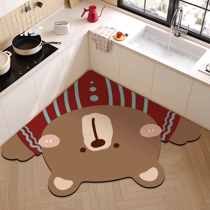 Cute Bear Shaped  Rug