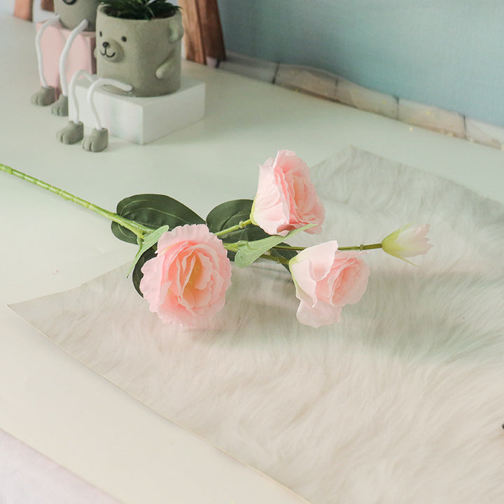 Realistic Faux Rose Floral Stem