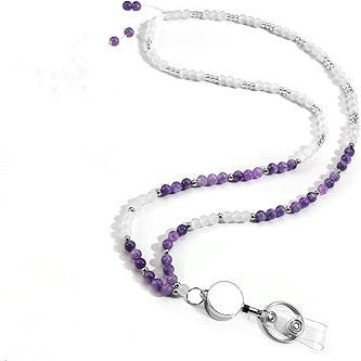 Beaded Eyewear Lanyard Necklace with Retractable Clip Kalsten